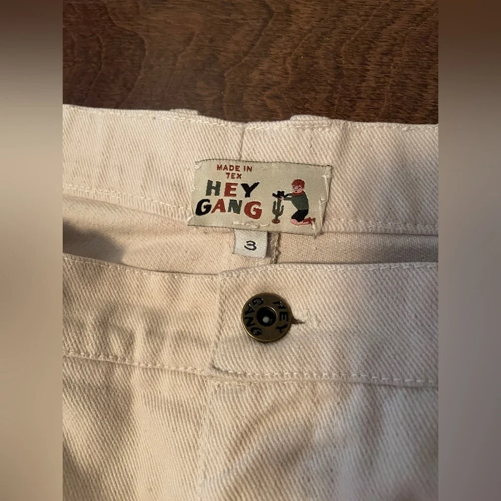 Hey Gang knee patch pants natural - Picture 3 of 9